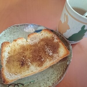 シナモン香る♪はったい粉トースト